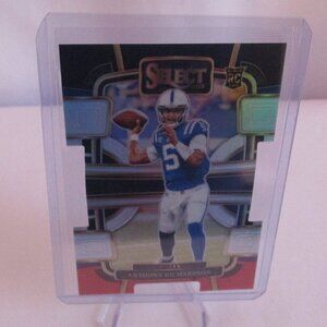 2023 Panini Select Concourse Anthony Richardson #43 Black & Red Prizm Die-Cut